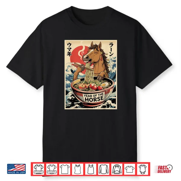 Zodiac Chinese New Year of The Horse 2026 Ramen Shirt
