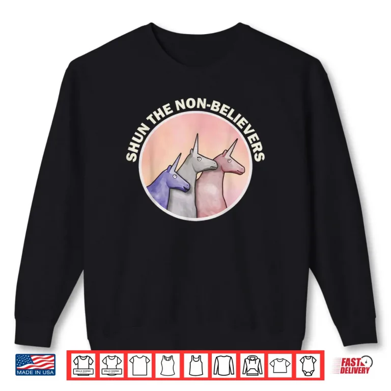 Sweatshirt Shun The Non Believers Unicorn Candy Shirt
