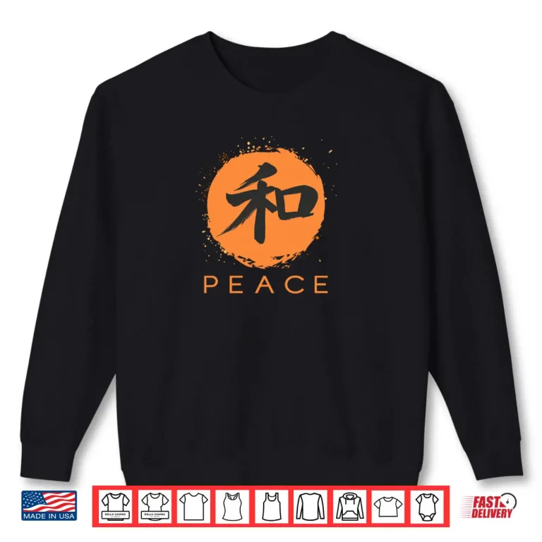 Sweatshirt PEACE HARMONY Monk Traditional Orange Minimalist Shirt
