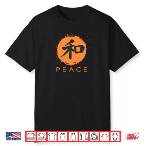PEACE HARMONY Monk Traditional Orange Minimalist Shirt