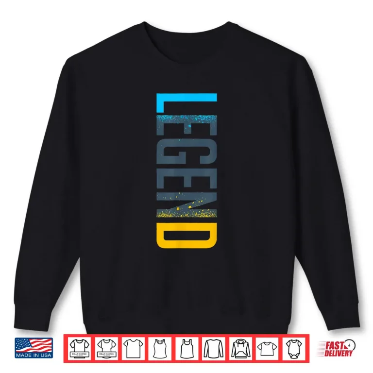 Legend Vertical Streetwear Retro Gamma Blue Matching Shirt 1 Sweatshirt Legend Vertical Streetwear Retro Gamma Blue Matching Shirt