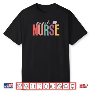 Boho Psych Nurse Appreciation Psychiatric Nurse Shirt