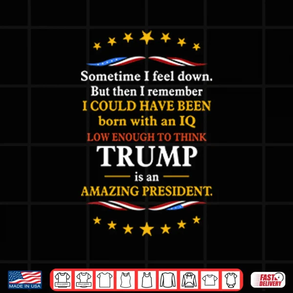 IQ Low Enough To Think Trump Is An Amazing President Shirt 4 Design IQ Low Enough To Think Trump Is An Amazing President Shirt