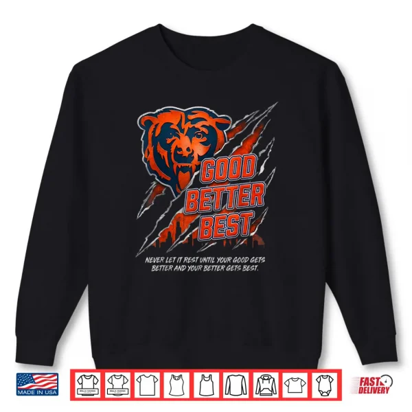 Sweatshirt Never Let It Rest Motivation Shirt