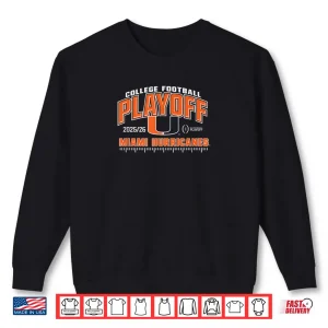Sweatshirt Miami Hurricanes College Football Playoff CFP 2025 26 Green Shirt