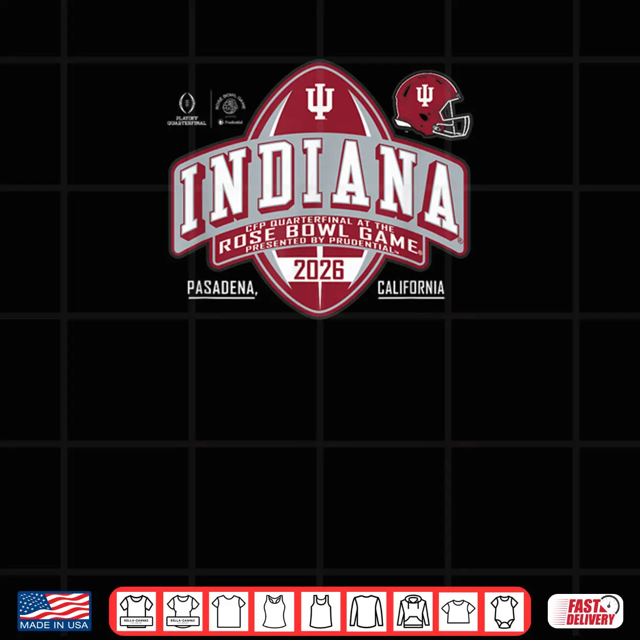 Indiana Hoosiers Rose Bowl 2025 2026 CFP Quarterfinal Shirt Indiana Hoosiers Rose Bowl 2025 2026 CFP Quarterfinal Shirt