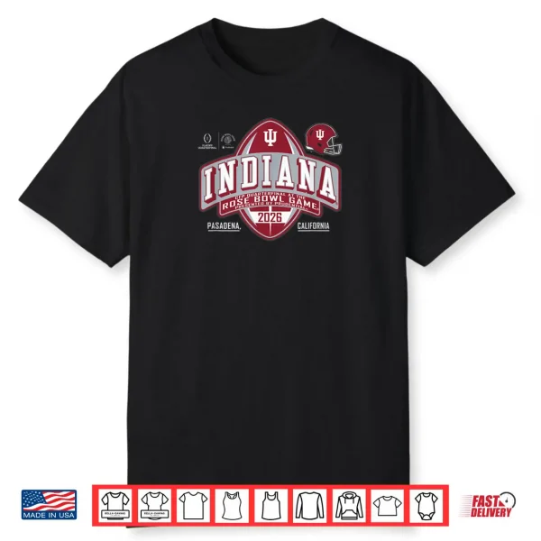 Indiana Hoosiers Rose Bowl 2025 2026 CFP Quarterfinal Shirt