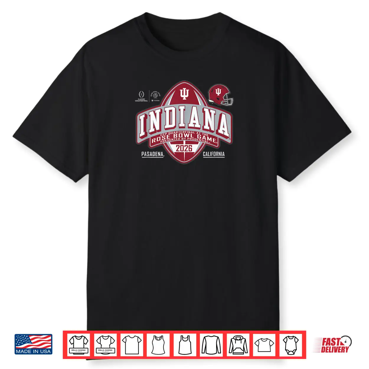 Indiana Hoosiers Rose Bowl 2025 2026 CFP Quarterfinal Shirt Indiana Hoosiers Rose Bowl 2025 2026 CFP Quarterfinal Shirt