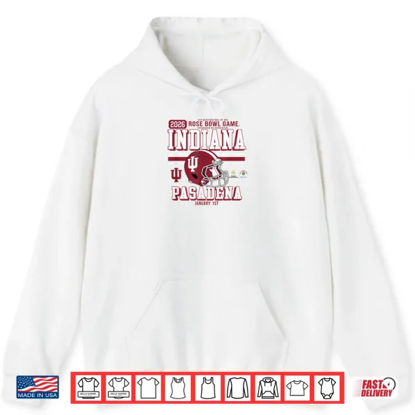 Hoodie Indiana Hoosiers Rose Bowl 2025 2026 CFP Quarterfinal Gray Shirt