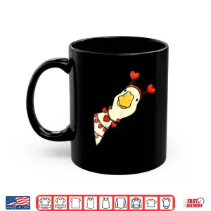 Mug Goose Valentine Red Heart Shirt