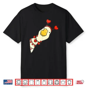 Goose Valentine Red Heart Shirt