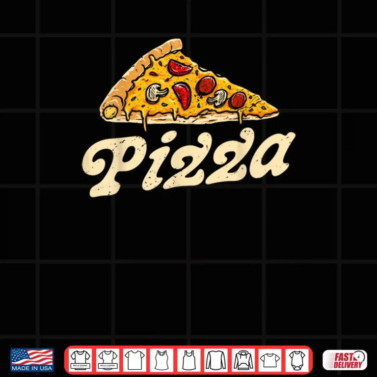 Design Pizza Day Vintage 60s 70s Italian Food Lover Shirt