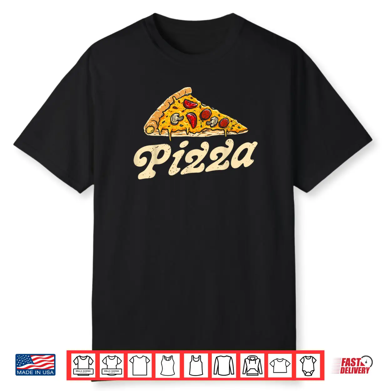 Pizza Day Vintage 60s 70s Italian Food Lover Shirt Pizza Day Vintage 60s 70s Italian Food Lover Shirt
