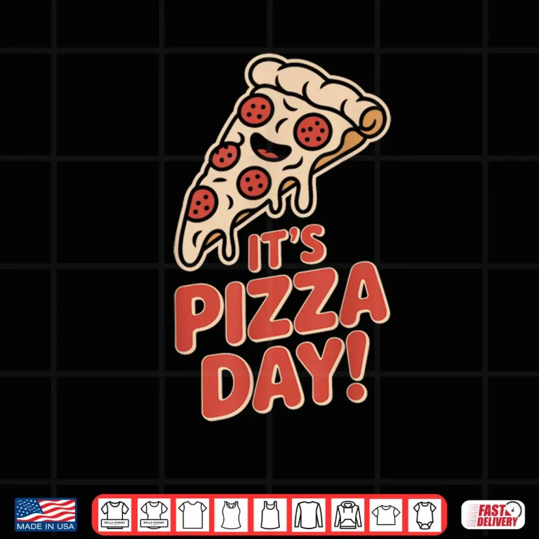 Design Its Pizza Day Lovers Party Slice Food Italian Pizzeria Chef Shirt