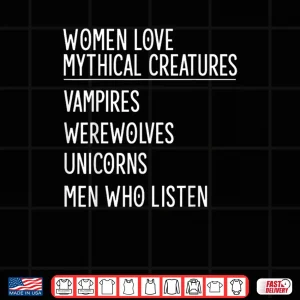 Design Love Mythical Creatures Vampires Werewolves Unicorns Shirt