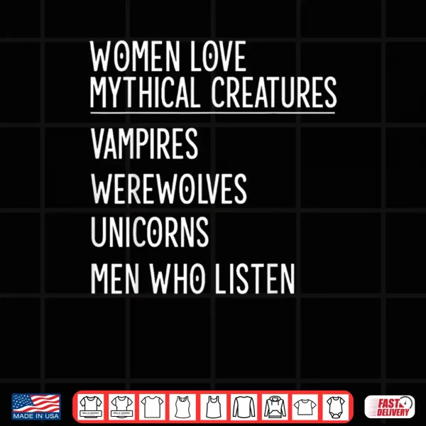 Love Mythical Creatures Vampires Werewolves Unicorns Shirt 4 Design Love Mythical Creatures Vampires Werewolves Unicorns Shirt
