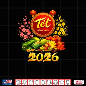 Design Happy TET 2026 Year of The Horse Vietnamese TET Nguyen Dan Shirt