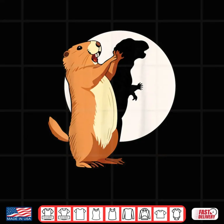 Design Groundhog Shadow Dinosaur Puppet Happy Groundhog Day Shirt