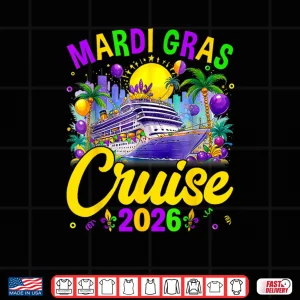 Mardi Gras Carnival Cruise 2026 Family Cruising Mask Shirt 4 Design Mardi Gras Carnival Cruise 2026 Family Cruising Mask Shirt