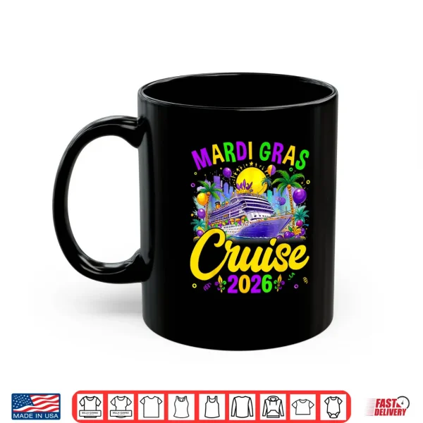 Mug Mardi Gras Carnival Cruise 2026 Family Cruising Mask Shirt