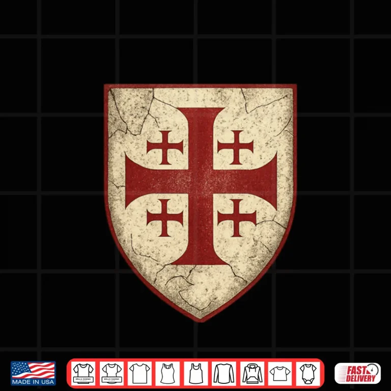 Jerusalem Cross Emblem Shirt 4 Design Jerusalem Cross Emblem Shirt