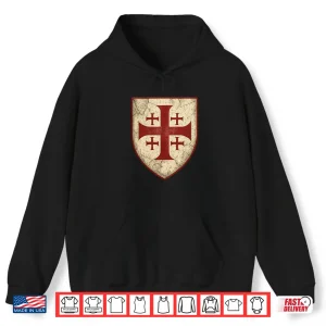 Hoodie Jerusalem Cross Emblem Shirt