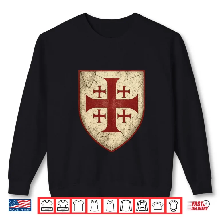 Jerusalem Cross Emblem Shirt 1 Sweatshirt Jerusalem Cross Emblem Shirt