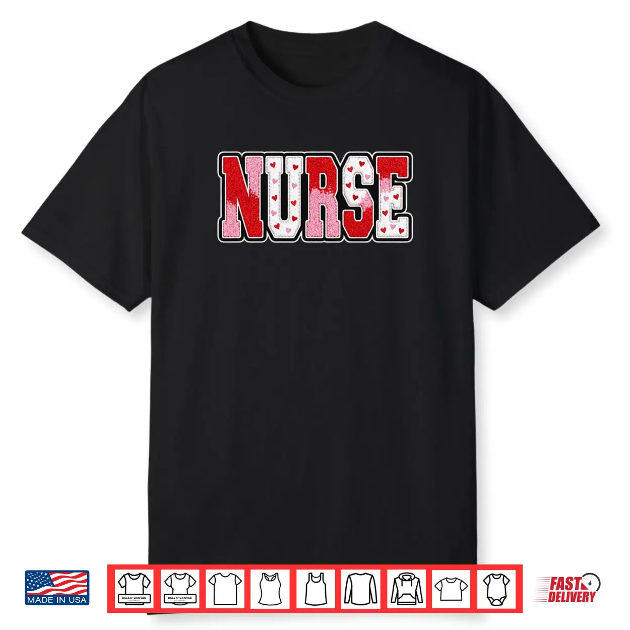 Nurses Heart Nurse Valentines Nursing Medical RN CNA ER ICU Shirt Nurses Heart Nurse Valentines Nursing Medical RN CNA ER ICU Shirt