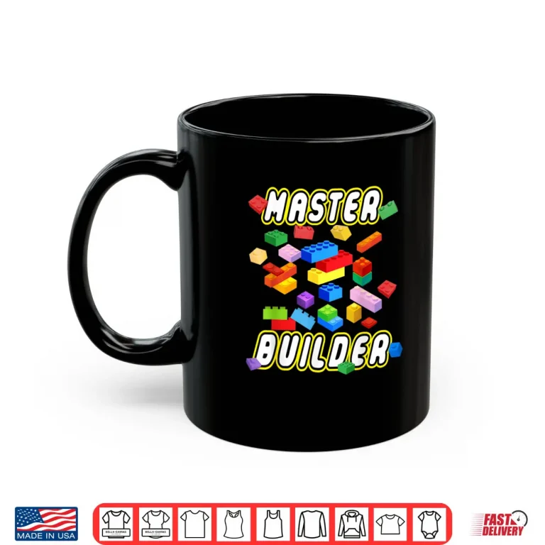 Mug Building Bricks Master Builder Construction Block Building Shirt