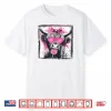 Vintage Cute Lollipop Highland Cow Bow Valentine Pink Heart Shirt