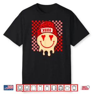 Valentine Vibes XOXO Heart Leopard Melted Outfit Shirt