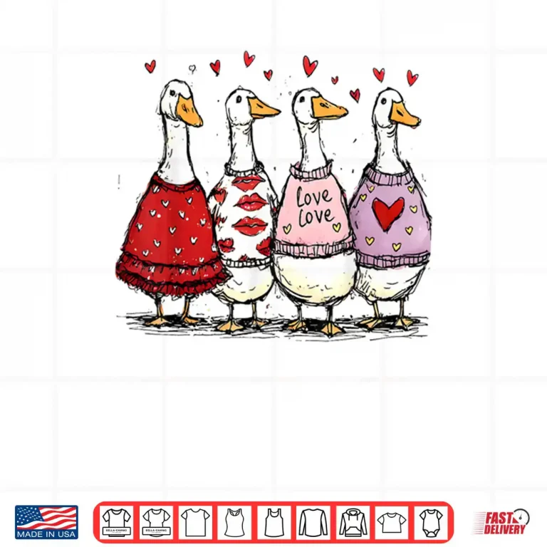 Design Silly Goose Valentine Trendy Valentines Day Shirt