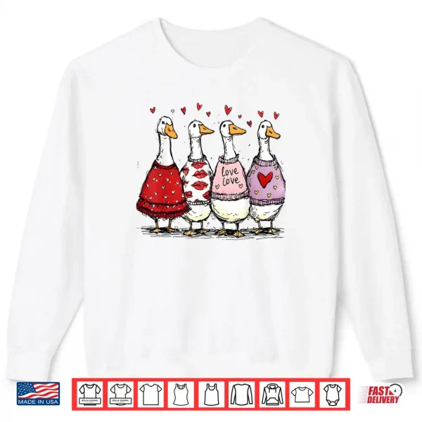 Silly Goose Valentine Trendy Valentine's Day Shirt 1 Sweatshirt Silly Goose Valentine Trendy Valentines Day Shirt