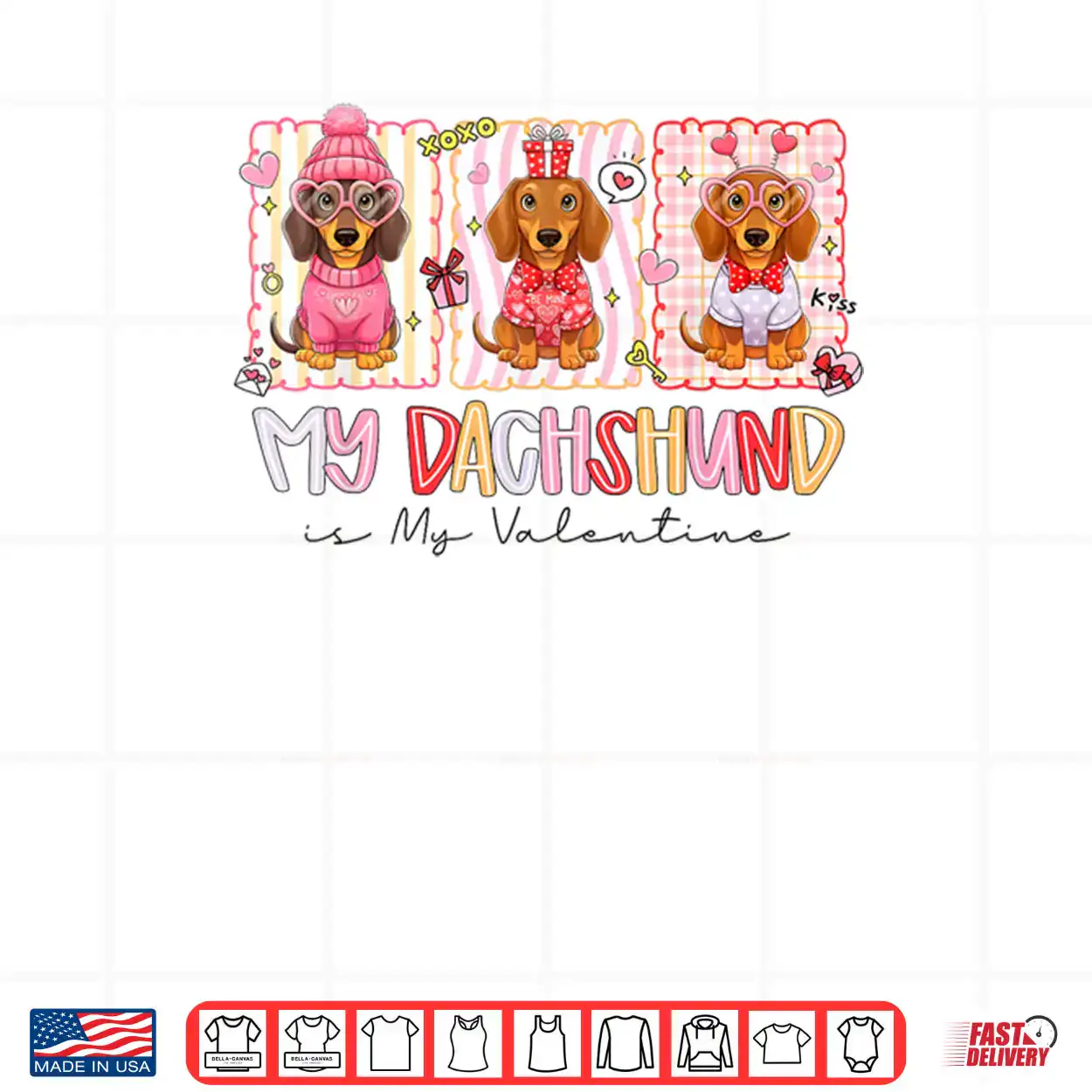 My Dachshund is My Valentine Wiener Dog Lover Weenie Heart Shirt My Dachshund is My Valentine Wiener Dog Lover Weenie Heart Shirt