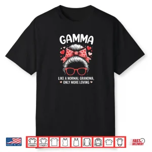 Gamma Valentine Quote for Loving Grandma with Cute Bow Shirt
