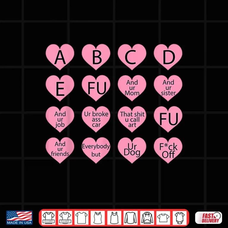 Design A B C D E Fu And Ur Mom And Ur Sister And Ur Job Shirt