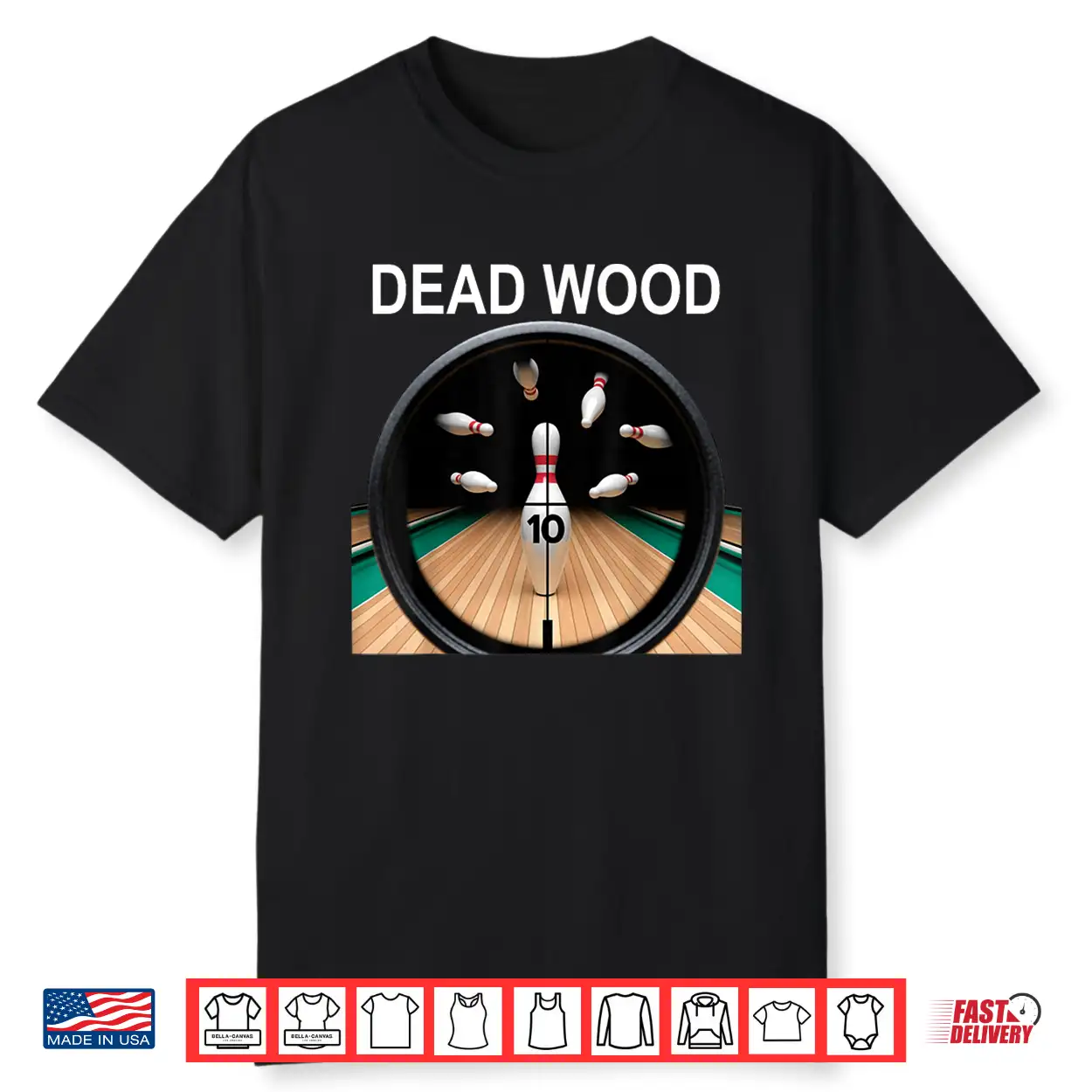 Dead Wood White Lettering Shirt Dead Wood White Lettering Shirt