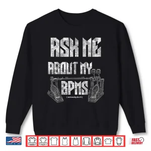 Funny Drummer Double Bass Drums Retro Vintage Design Shirt 2 Sweatshirt Funny Drummer Double Bass Drums Retro Vintage Design Shirt