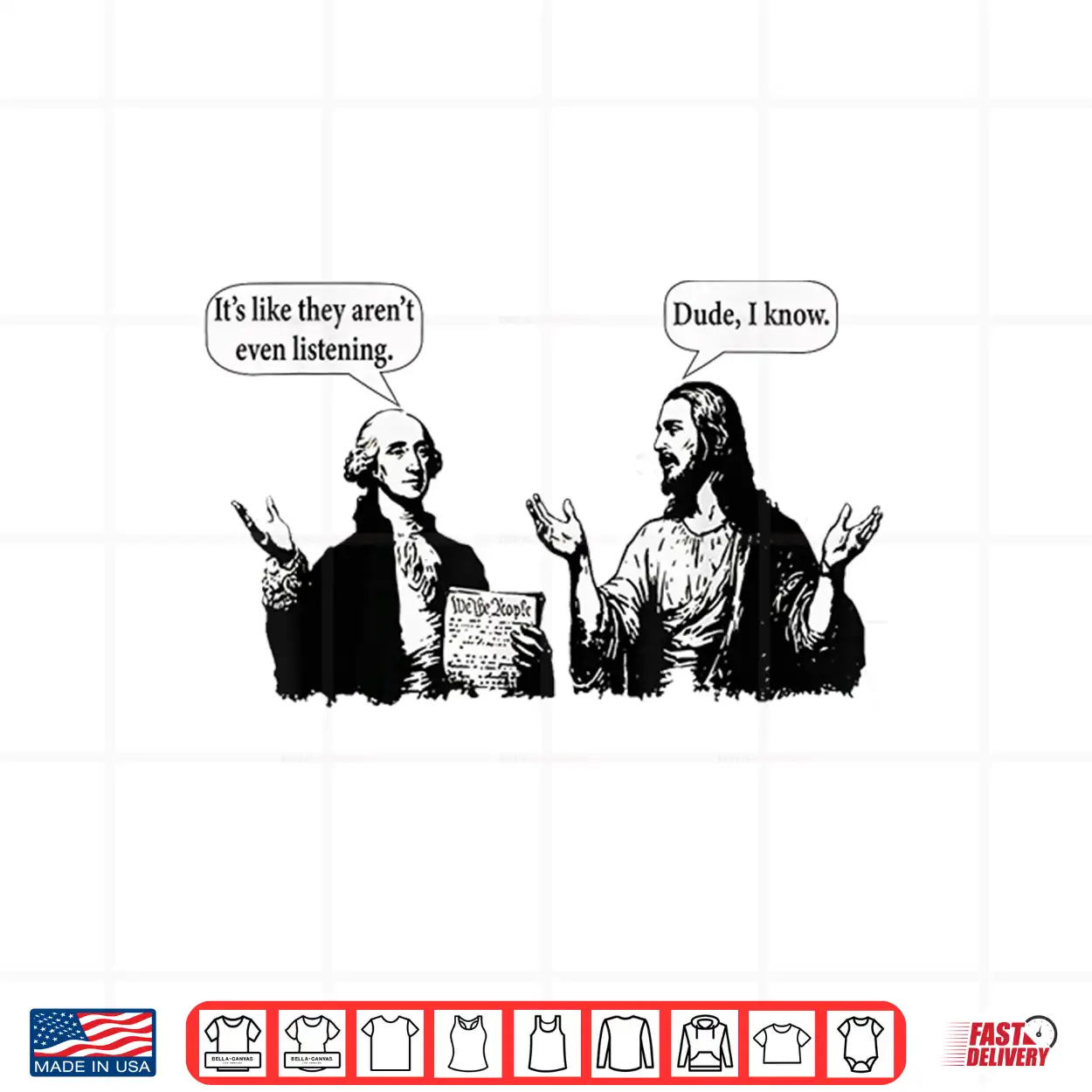 George Washington And Jesus It’S Like They Aren’T Even Shirt George Washington And Jesus It’S Like They Aren’T Even Shirt