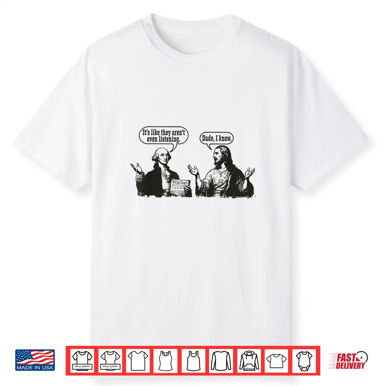 George Washington Jesus Funny Historical Religious Meme Shirt George Washington Jesus Funny Historical Religious Meme Shirt