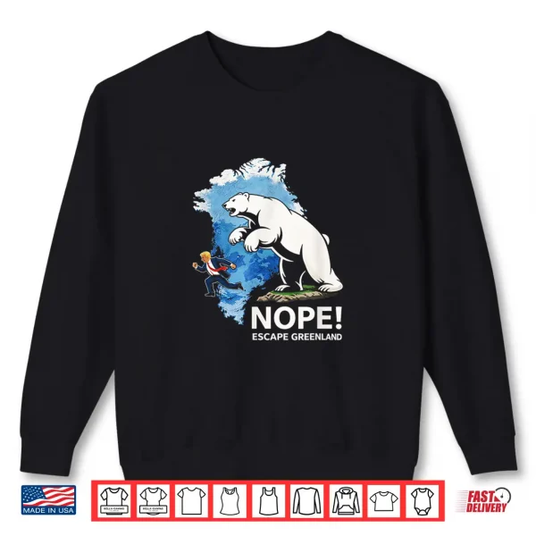 Greenland Defense Force Funny Bear Design Arctic Humor Shirt 2 Sweatshirt Greenland Defense Force Funny Bear Design Arctic Humor Shirt
