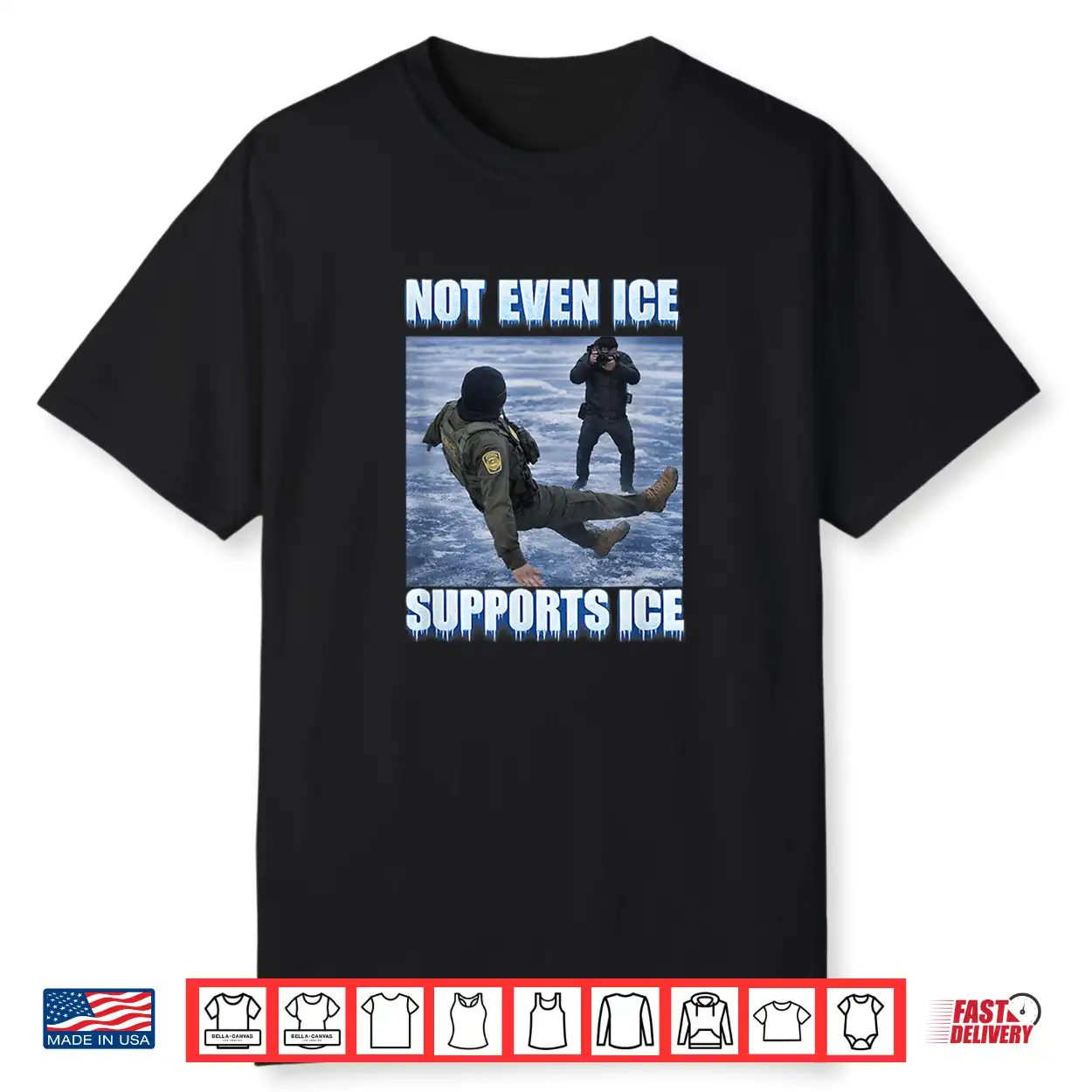 Not Even Ice Supports Ice Funny Ironic Humor Shirt Not Even Ice Supports Ice Funny Ironic Humor Shirt