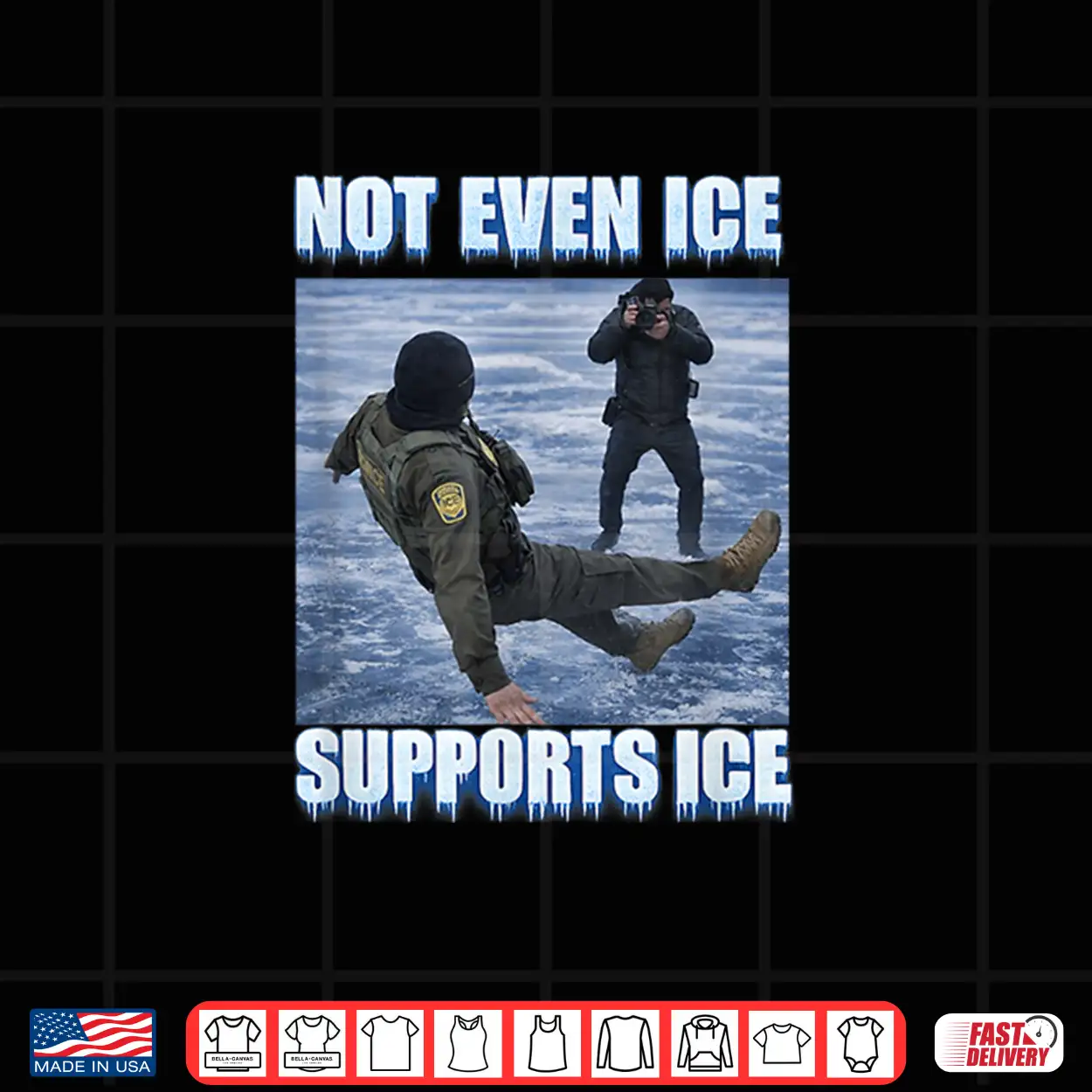 Not Even Ice Supports Ice Funny Ironic Humor Shirt Not Even Ice Supports Ice Funny Ironic Humor Shirt