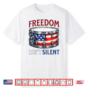 Patriotic Drummer Snare Drum Retro Vintage American Design Shirt