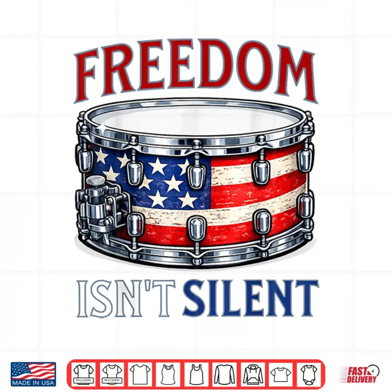 Design Patriotic Drummer Snare Drum Retro Vintage American Design Shirt