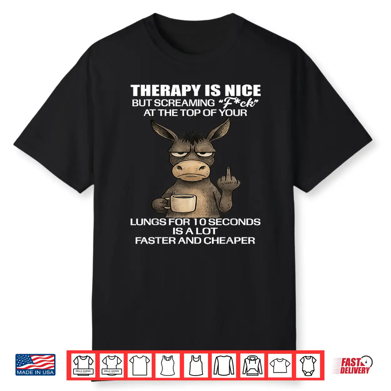 Therapy Is Nice But Screaming Fck At The Top Of Your Lungs Shirt Therapy Is Nice But Screaming Fck At The Top Of Your Lungs Shirt