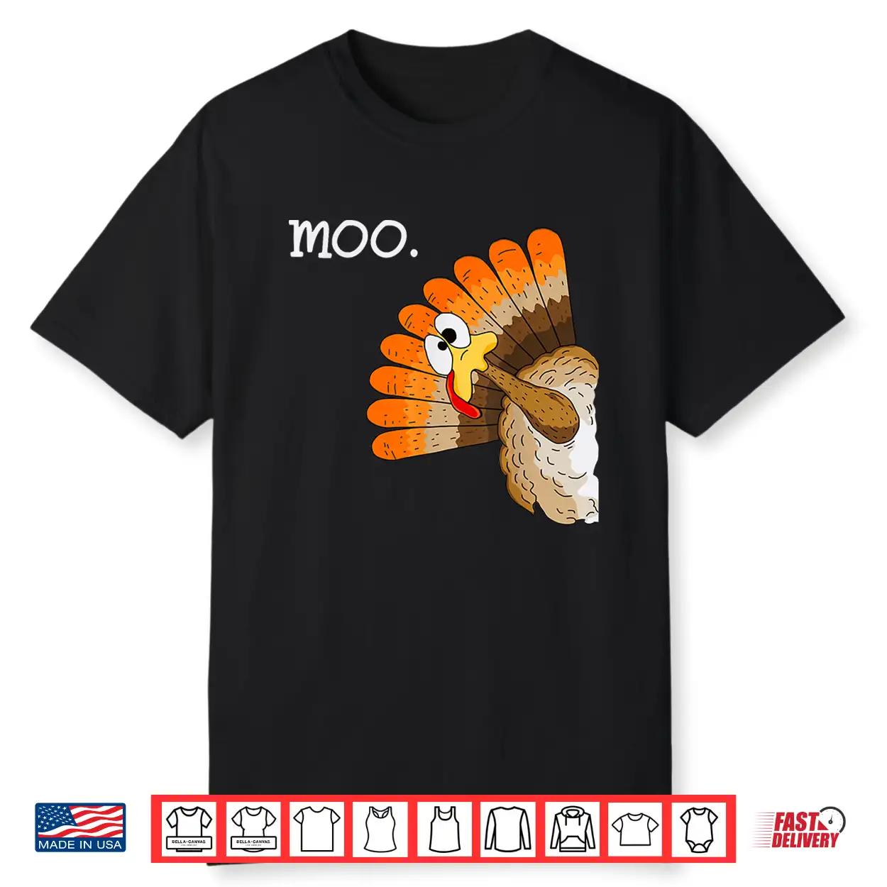 Turkey Moo Funny Thanksgiving Shirt Turkey Moo Funny Thanksgiving Shirt