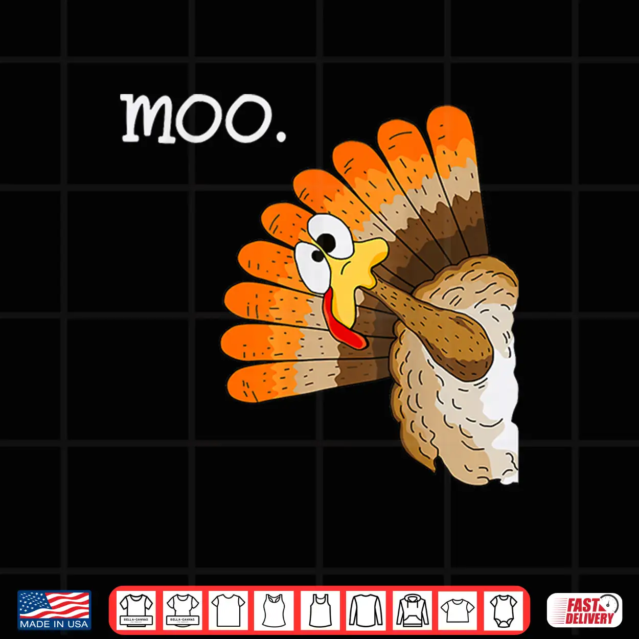 Turkey Moo Funny Thanksgiving Shirt Turkey Moo Funny Thanksgiving Shirt