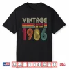 Vintage 1986 40Th Birthday Gift Men Women 40 Years Old Shirt
