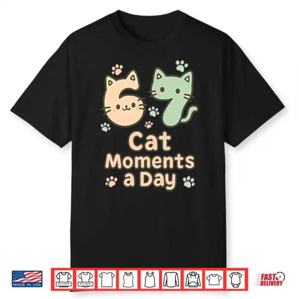 67 Cat Moments A Day Six Seven Shirt